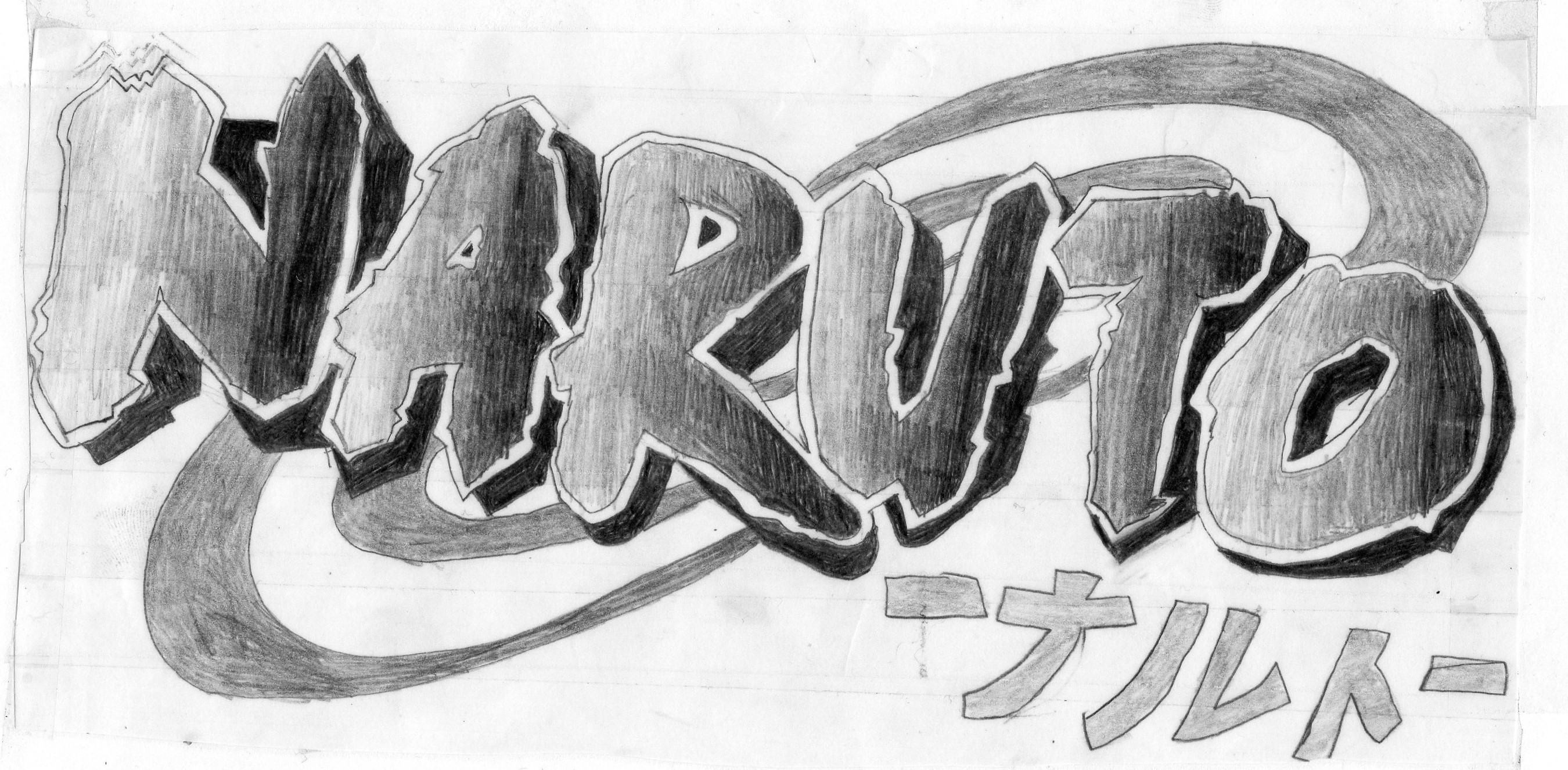 Fonds d'cran Art - Crayon Manga - Naruto 