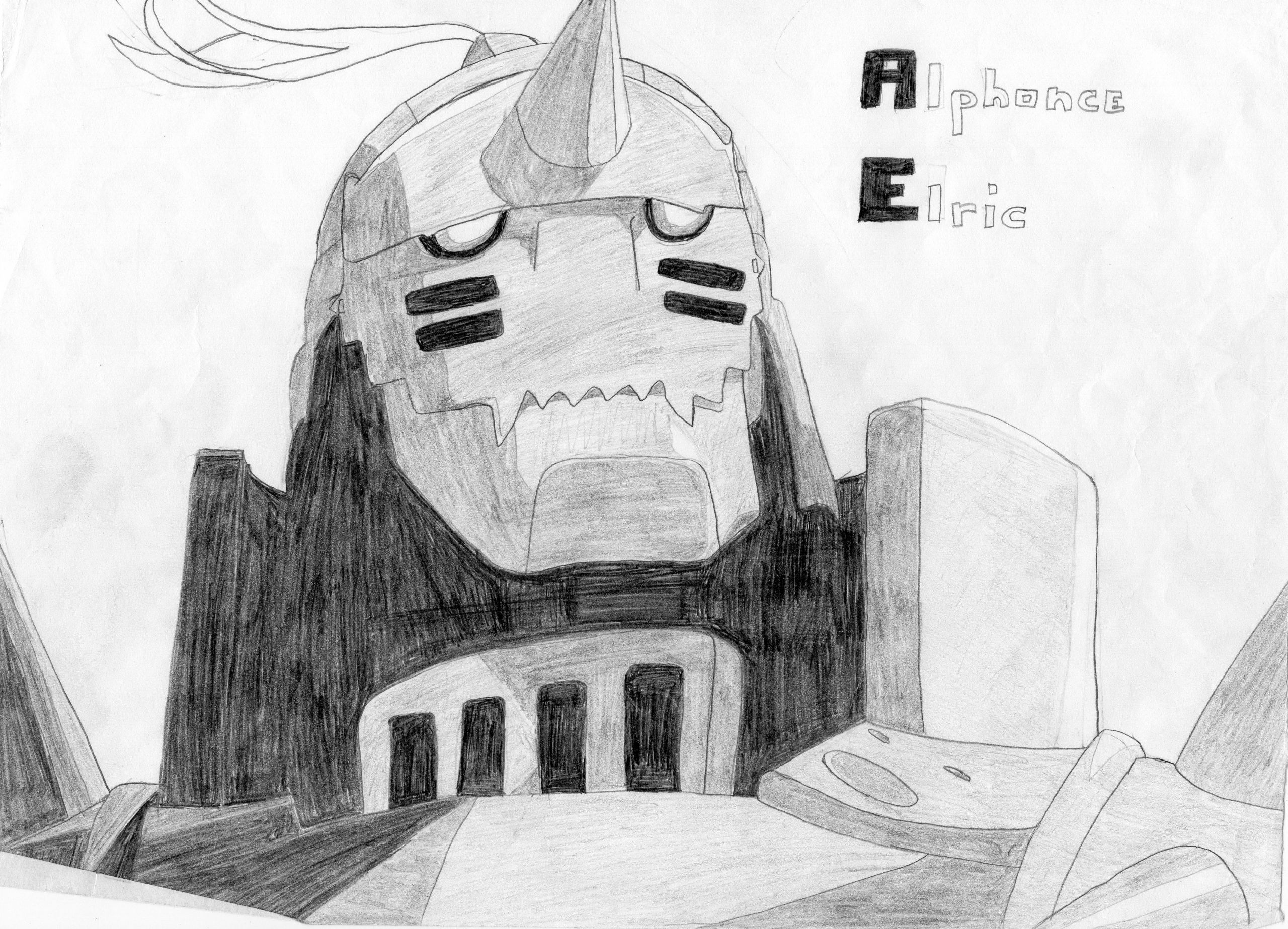 Fonds d'cran Art - Crayon Manga - Full Metal Alchemist 