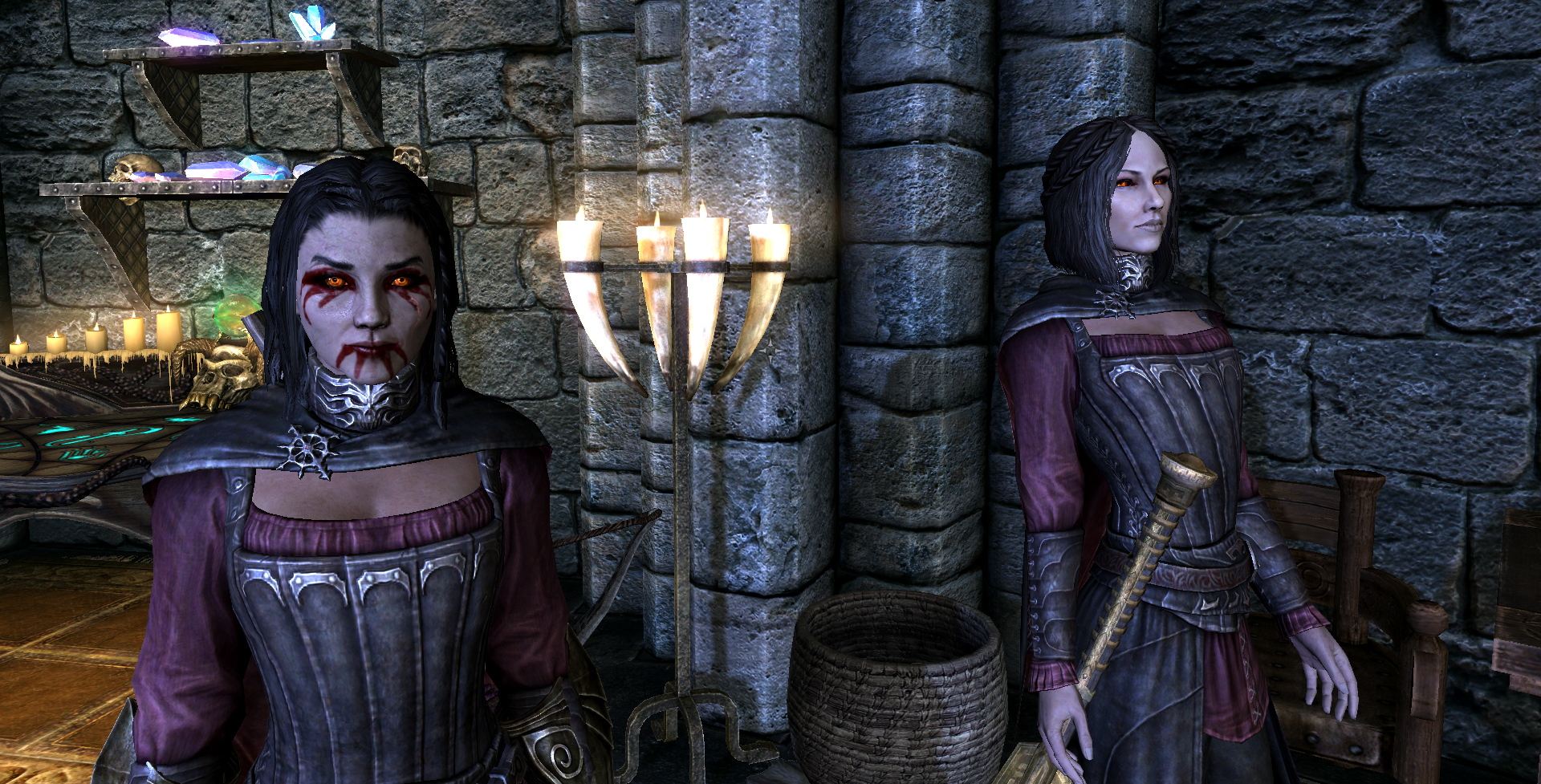 Fonds d'cran Jeux Vido The Elder Scrolls V: Skyrim Nous sommes deux soeurs jumelles...