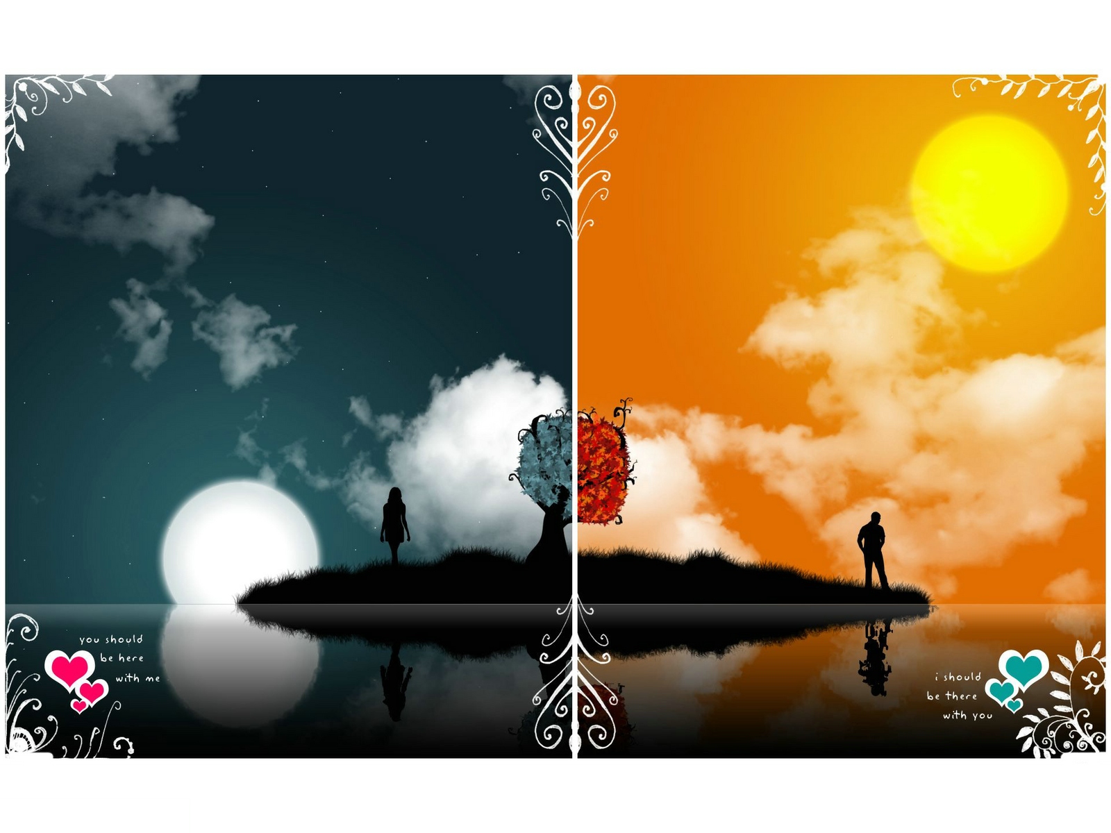 Wallpapers Digital Art Love - Friendship 