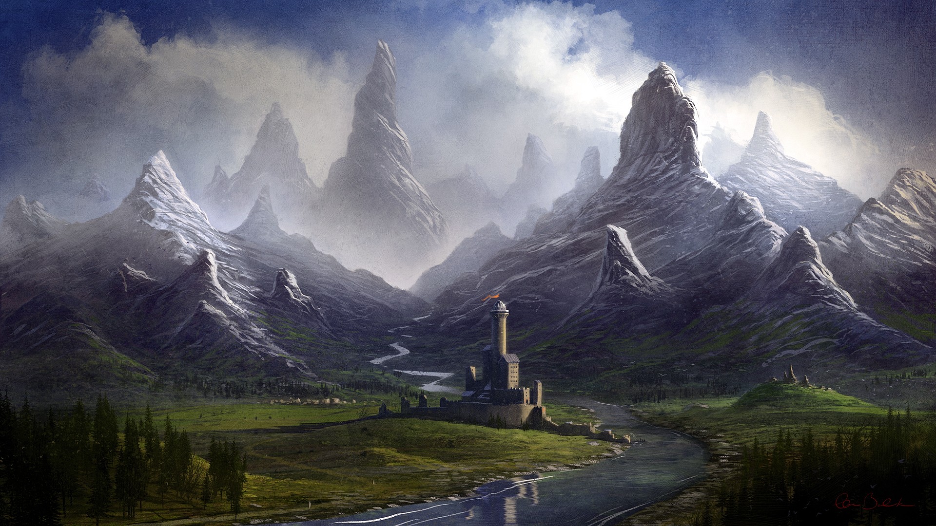 Fonds d'cran Fantasy et Science Fiction Paysages Fantasy 