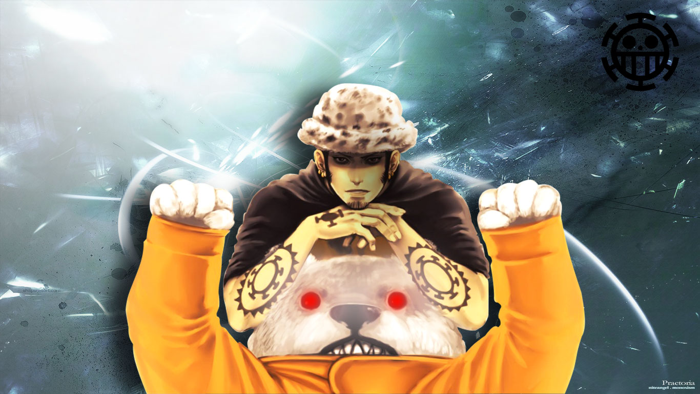 Wallpapers Manga One Piece Trafalgar Law et Bepo