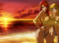 Fonds d'cran Erotic Art Erza Scarlet & Lucy Heartfilia