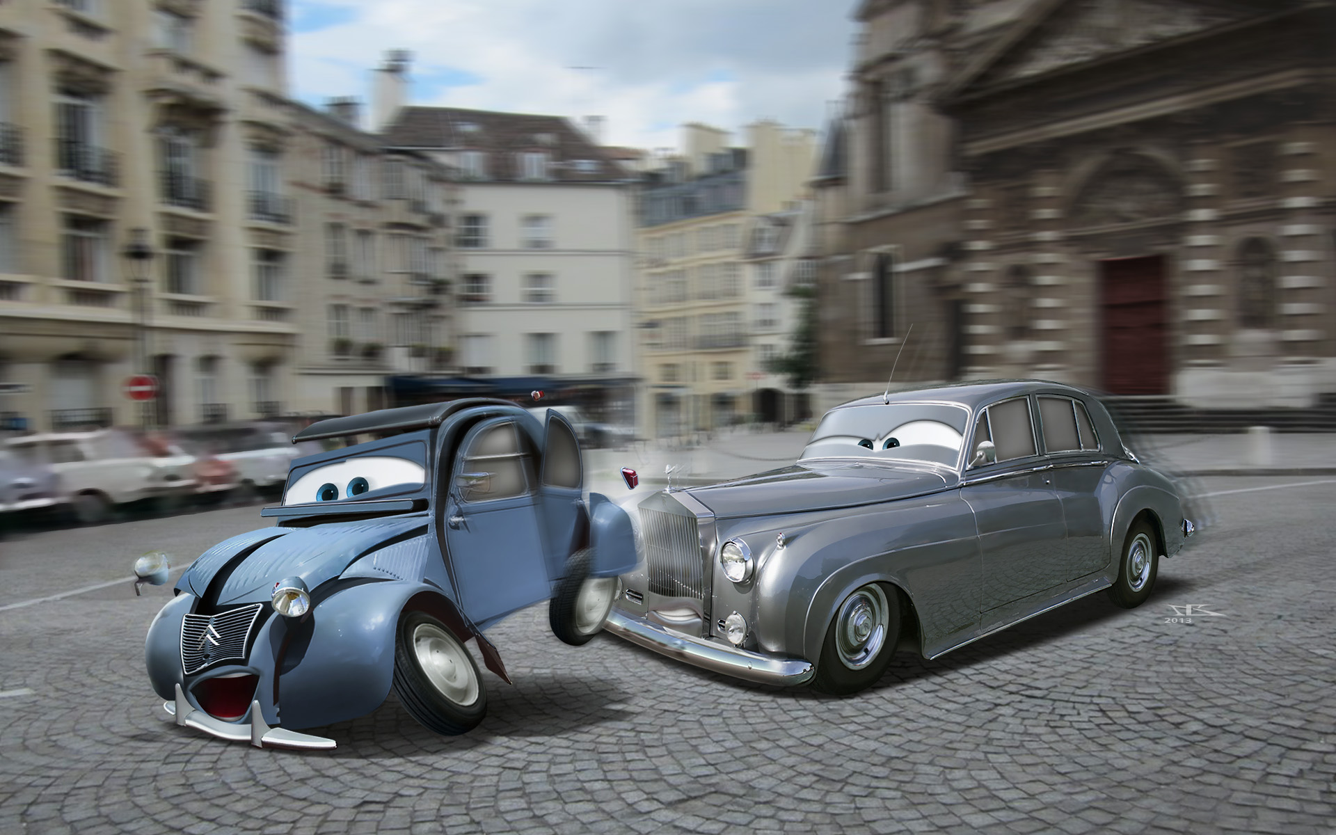 Wallpapers Cartoons Cars 1 and 2 Le Corniaud