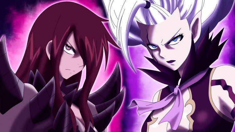 Wallpapers Manga Fairy Tail Erza Scarlet & Devil Mirajane