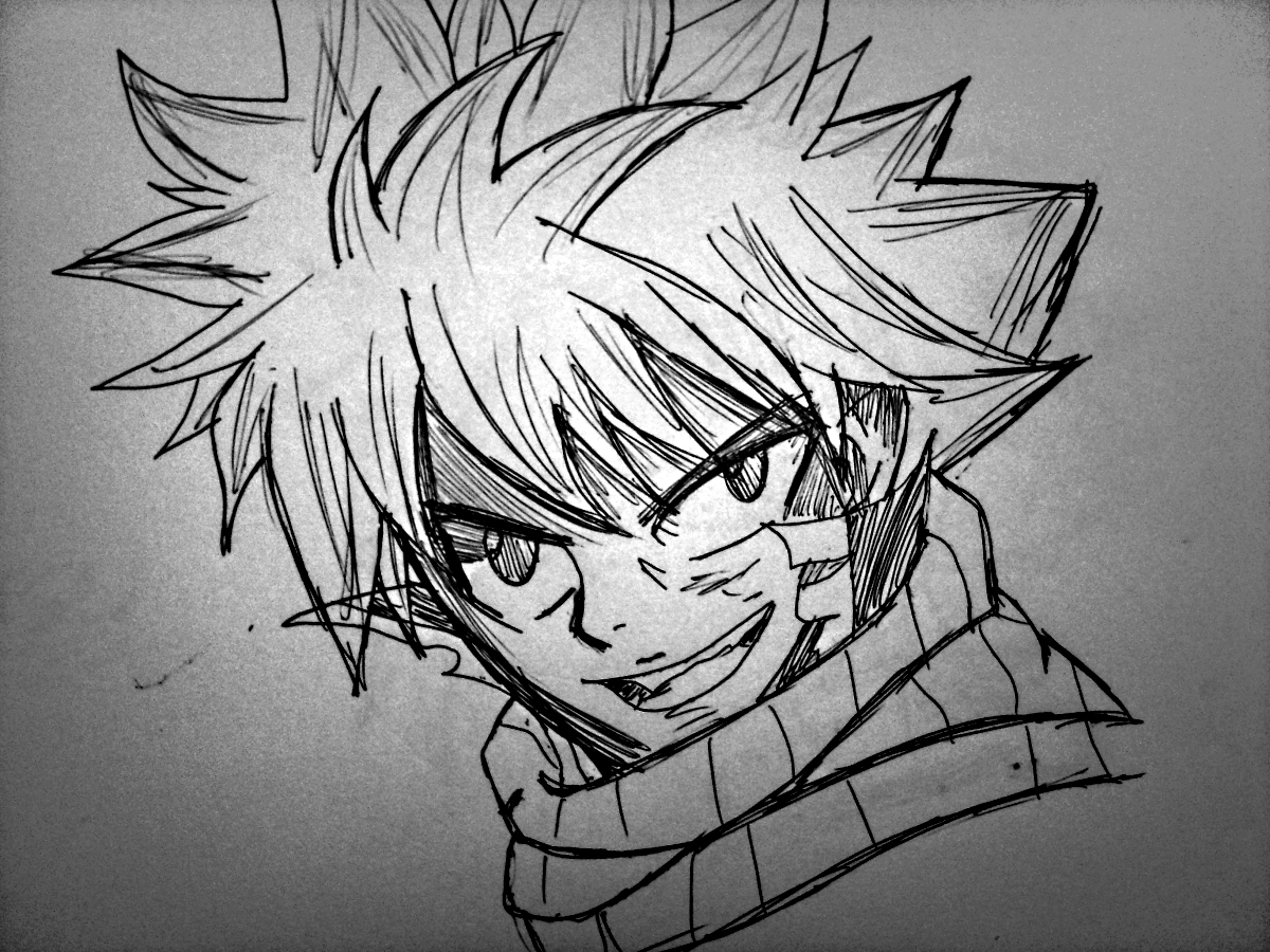 Fonds d'cran Art - Crayon Manga - Fairy Tail Natsu dragneel 