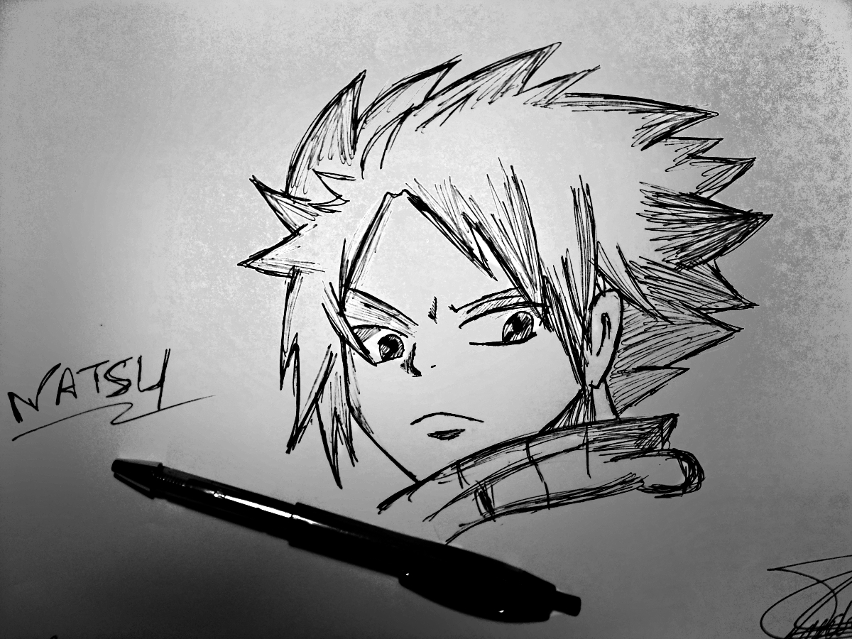 Fonds d'cran Art - Crayon Manga - Fairy Tail Natsu dragneel 