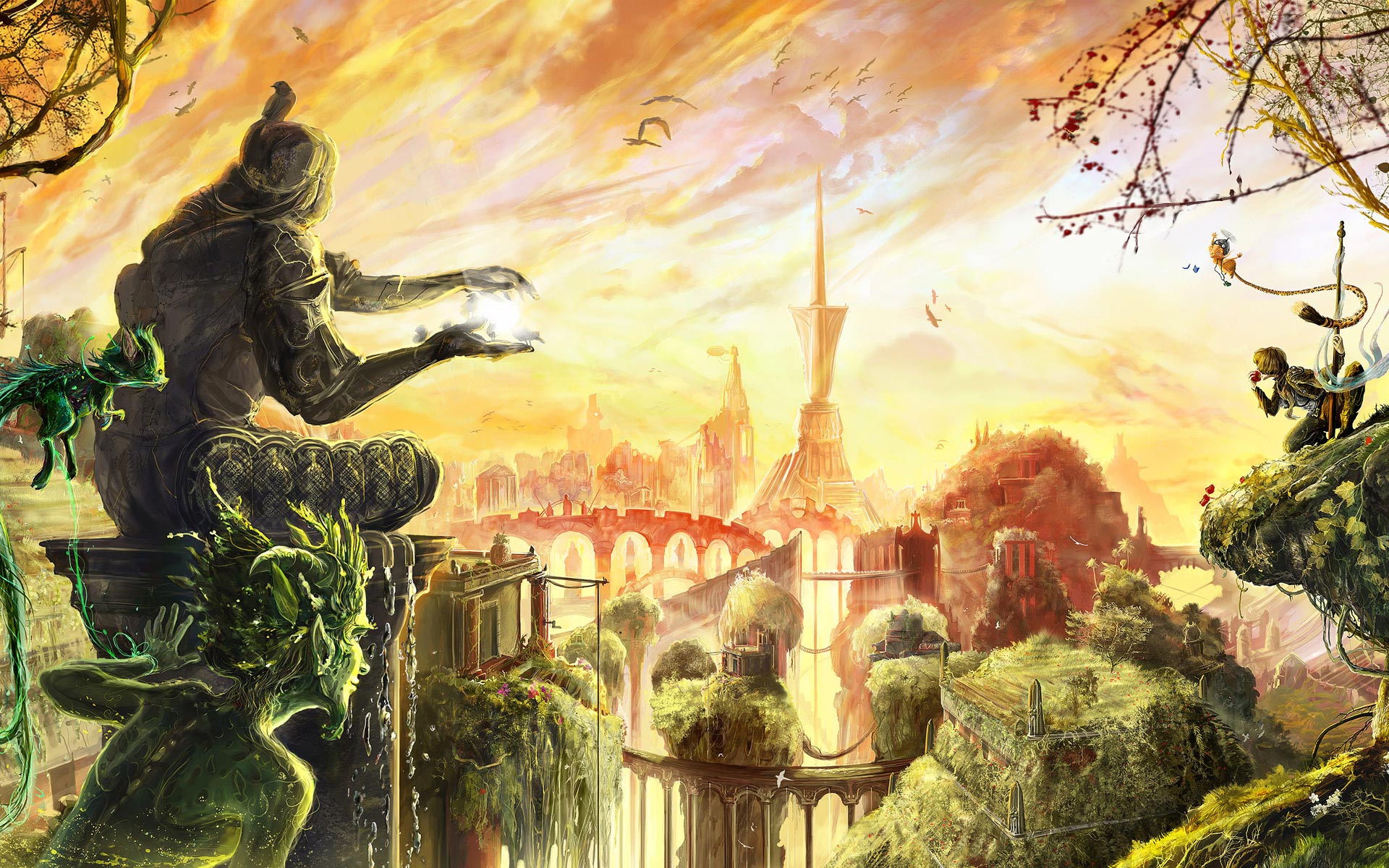 Fonds d'cran Fantasy et Science Fiction Paysages Fantasy 