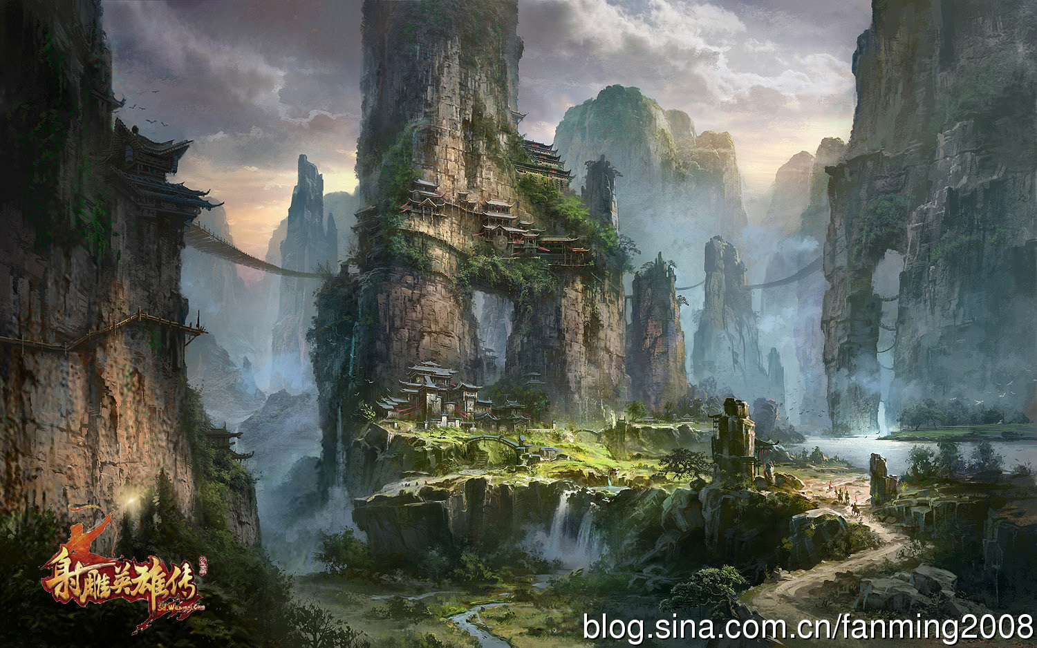 Fonds d'cran Fantasy et Science Fiction Paysages Fantasy The legend of the Condor Heroes