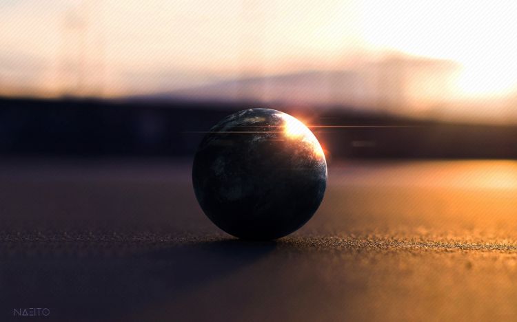 Wallpapers Digital Art Space - Universe Shiny Ball