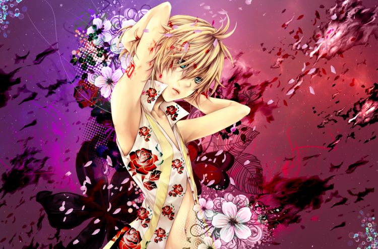 Wallpapers Manga Vocalods Len Kagamine Volcaloid