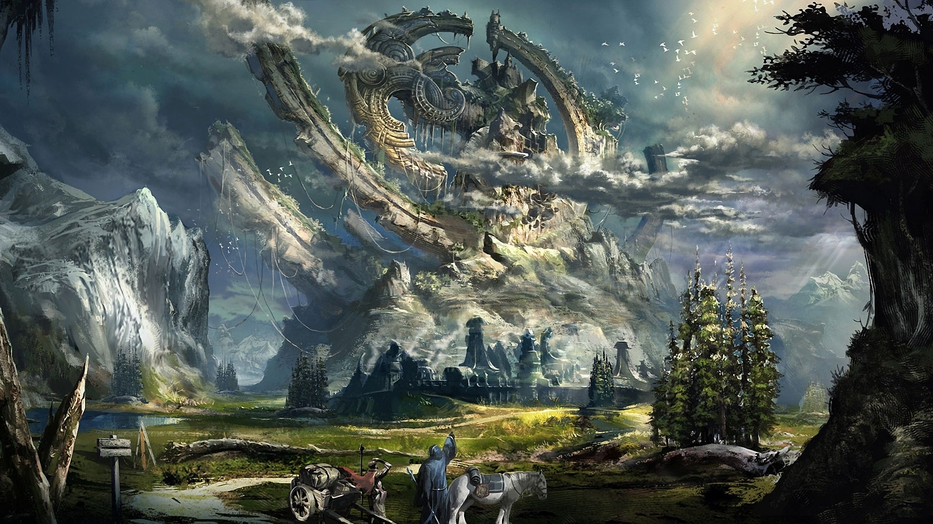 Fonds d'cran Fantasy et Science Fiction Paysages Fantasy 