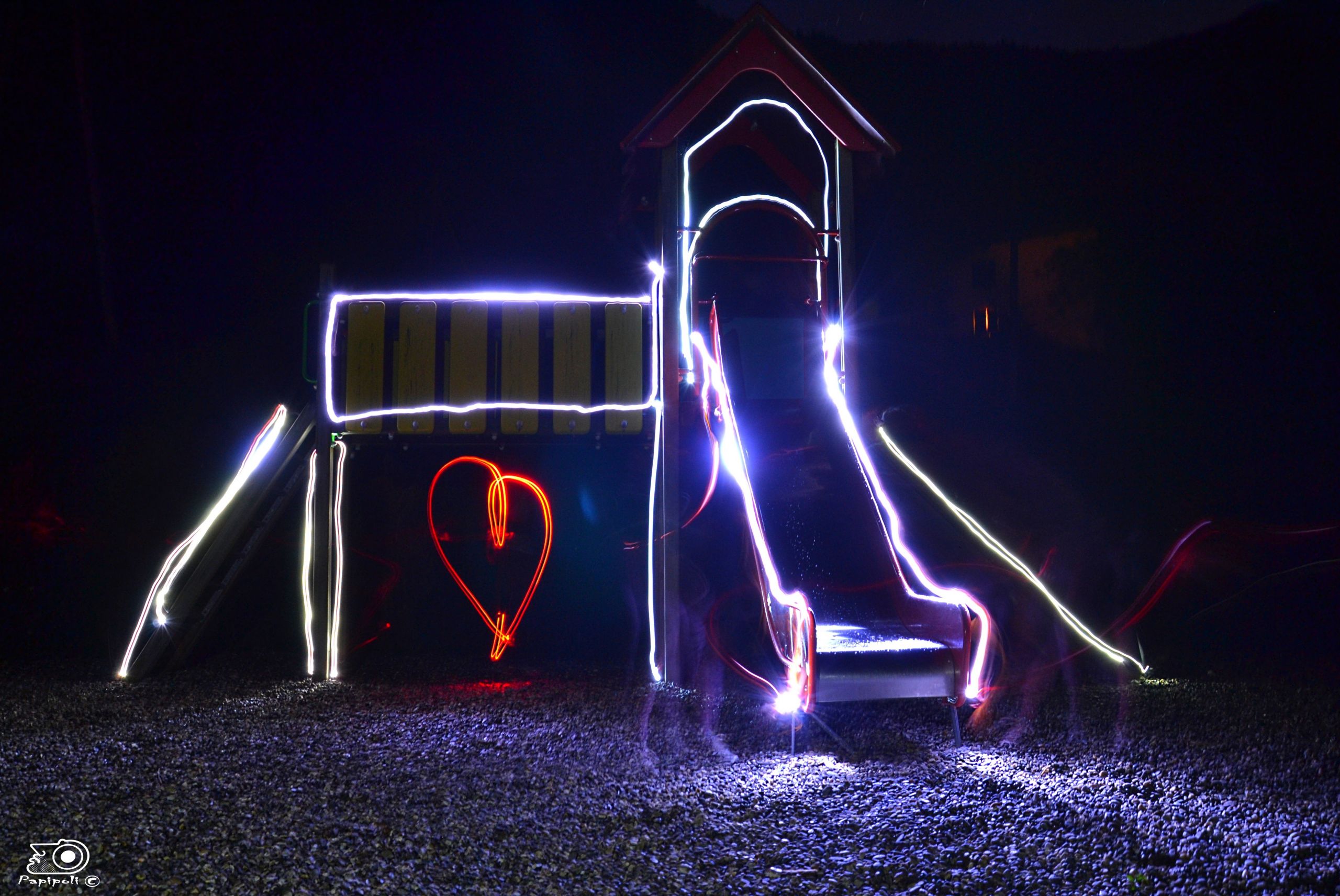 Fonds d'cran Art - Numrique Light Painting restons enfant