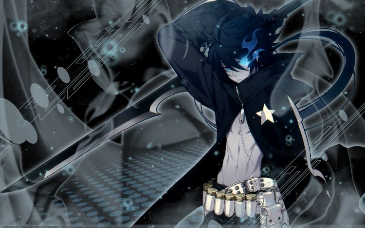 Fonds d'cran Manga Black Rock Shooter Rock