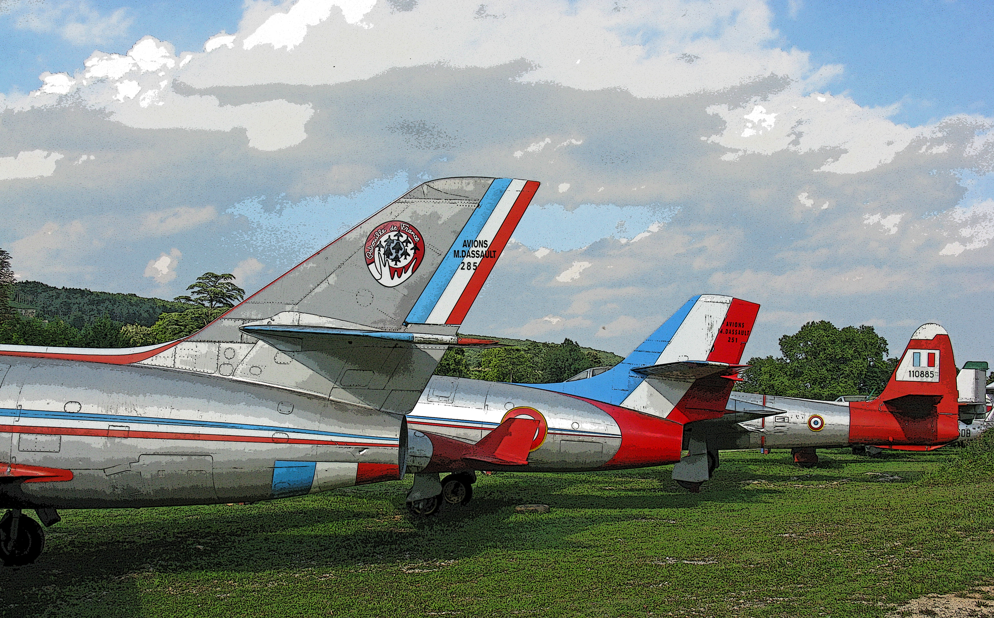 Fonds d'cran Avions Avions militaires Anciens de la Patrouille de France