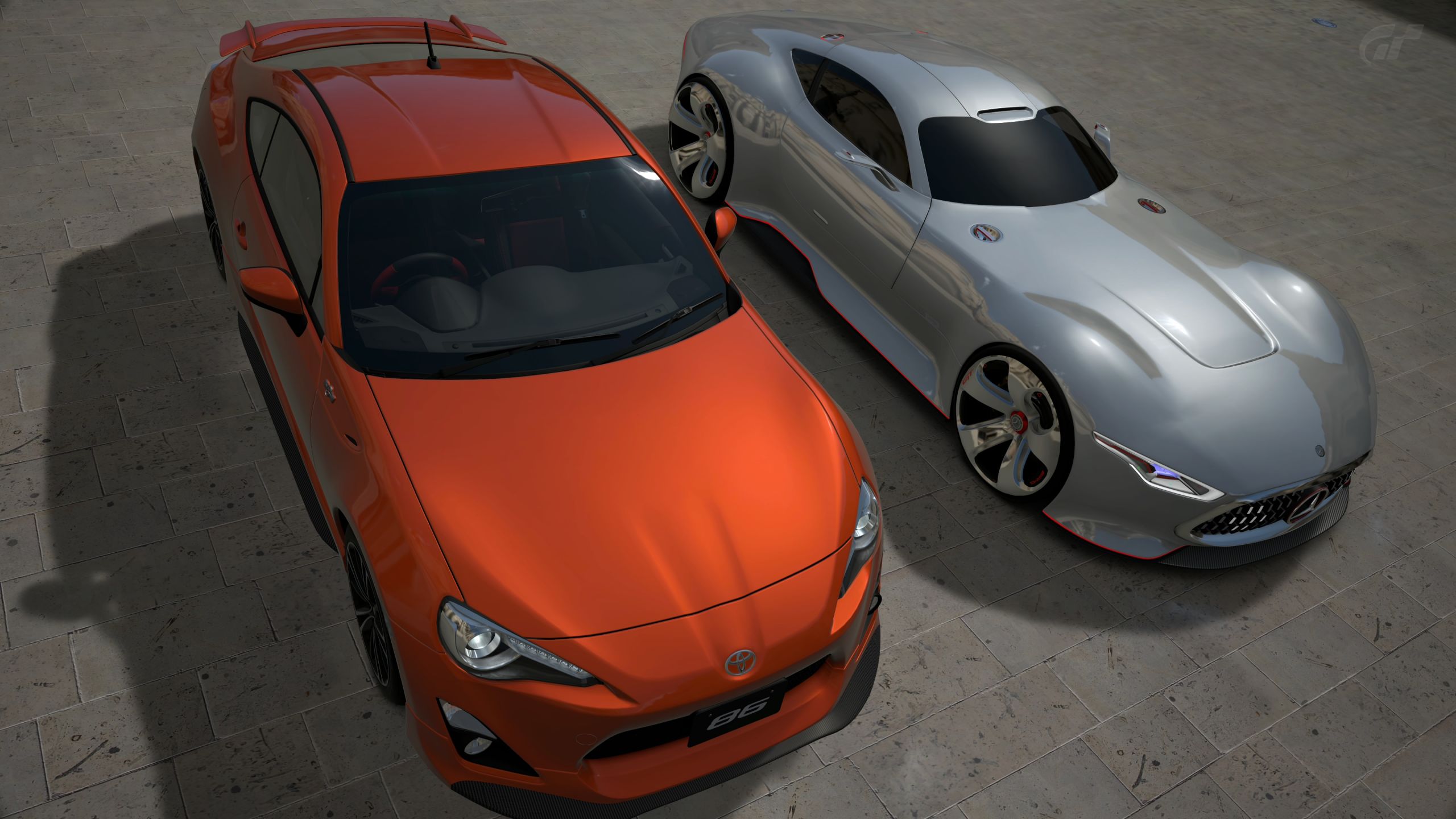 Wallpapers Video Games Gran Turismo 6 Toyota 86 GT '12 & Mercedes AMG Vision Gran Turismo