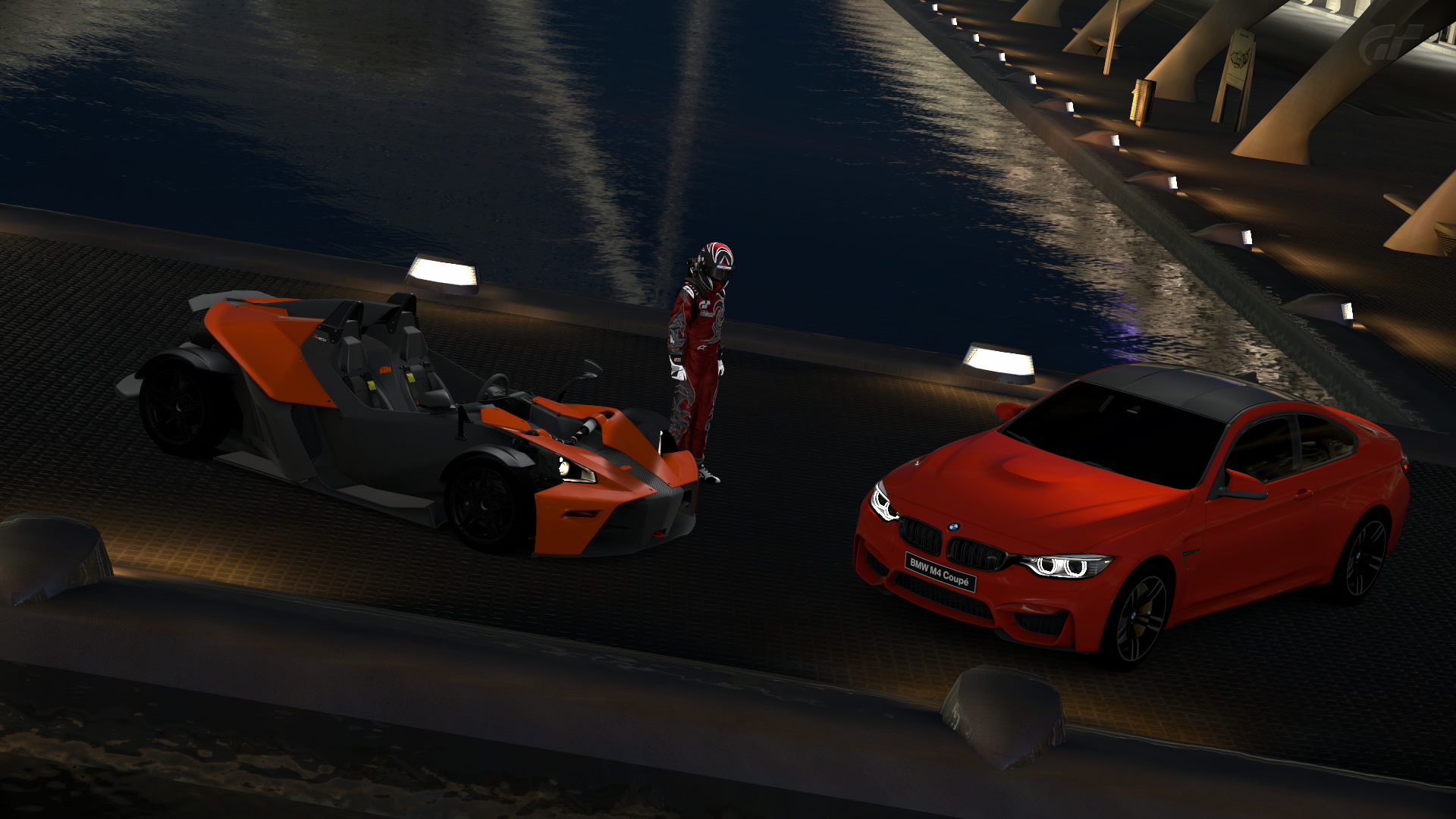 Fonds d'cran Jeux Vido Gran Turismo 6 Ktm X-bow Street & BMW M4