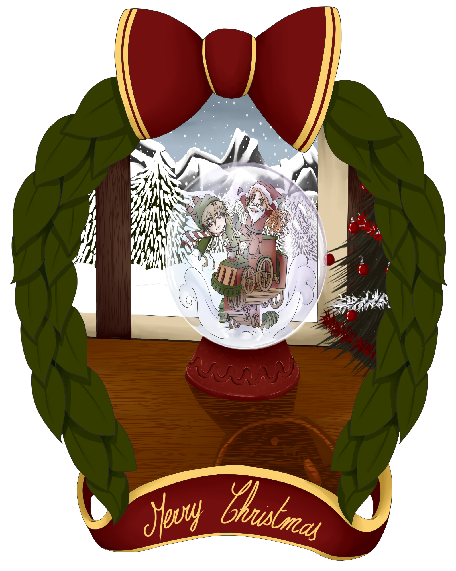 Wallpapers Digital Art Hollidays - Christmas Joyeux noel 