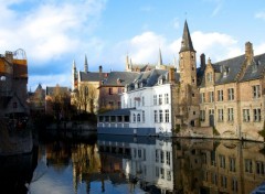 Fonds d'cran Voyages : Europe Canal de Bruges