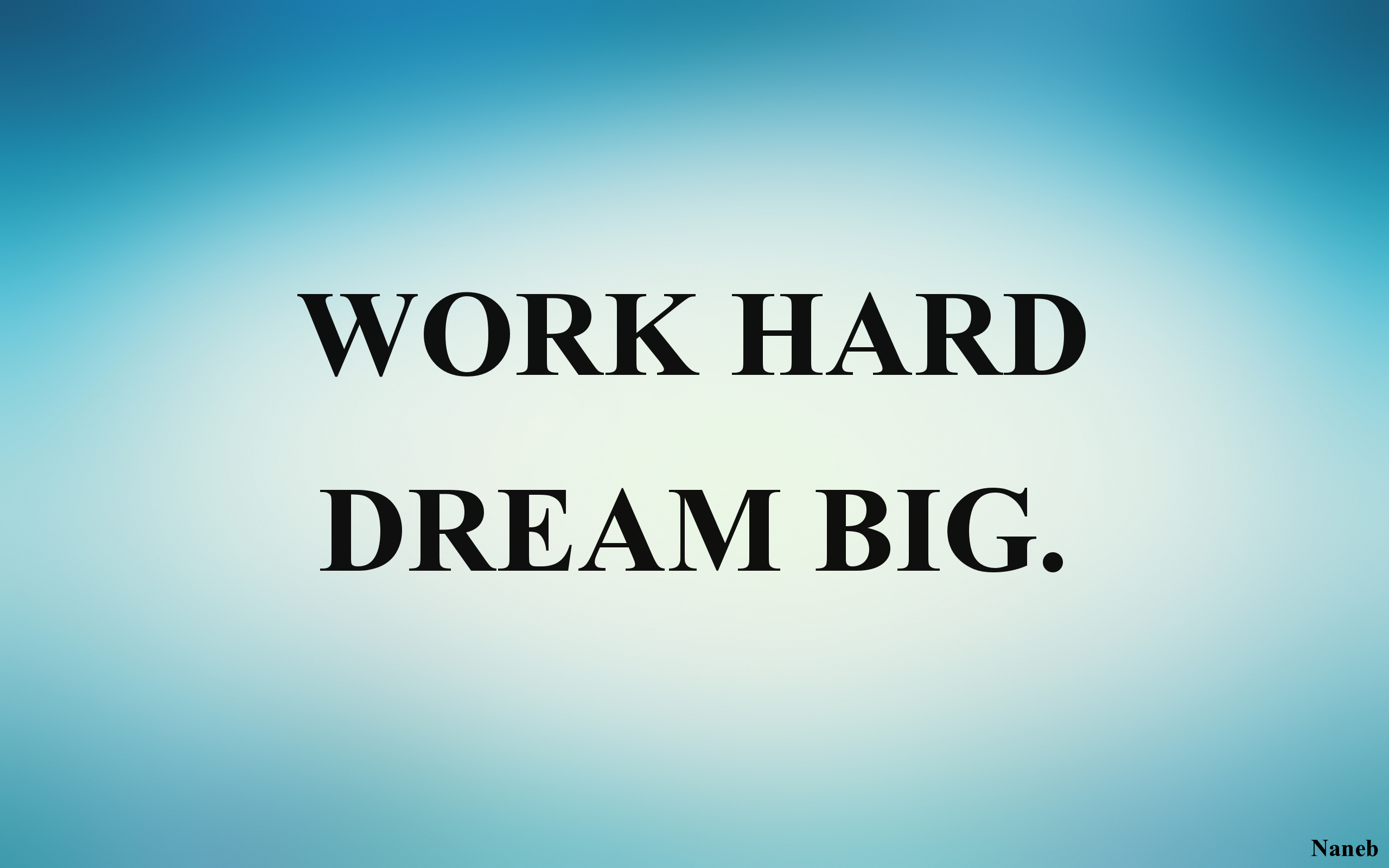 Wallpapers Digital Art Poetry - Texts WORK HARD DREAM BIG.