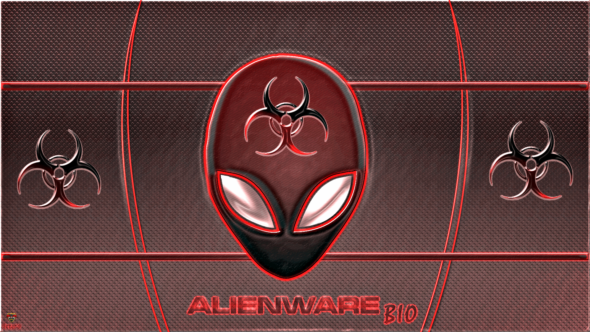 Fonds d'cran Informatique Alienware Alienware Red