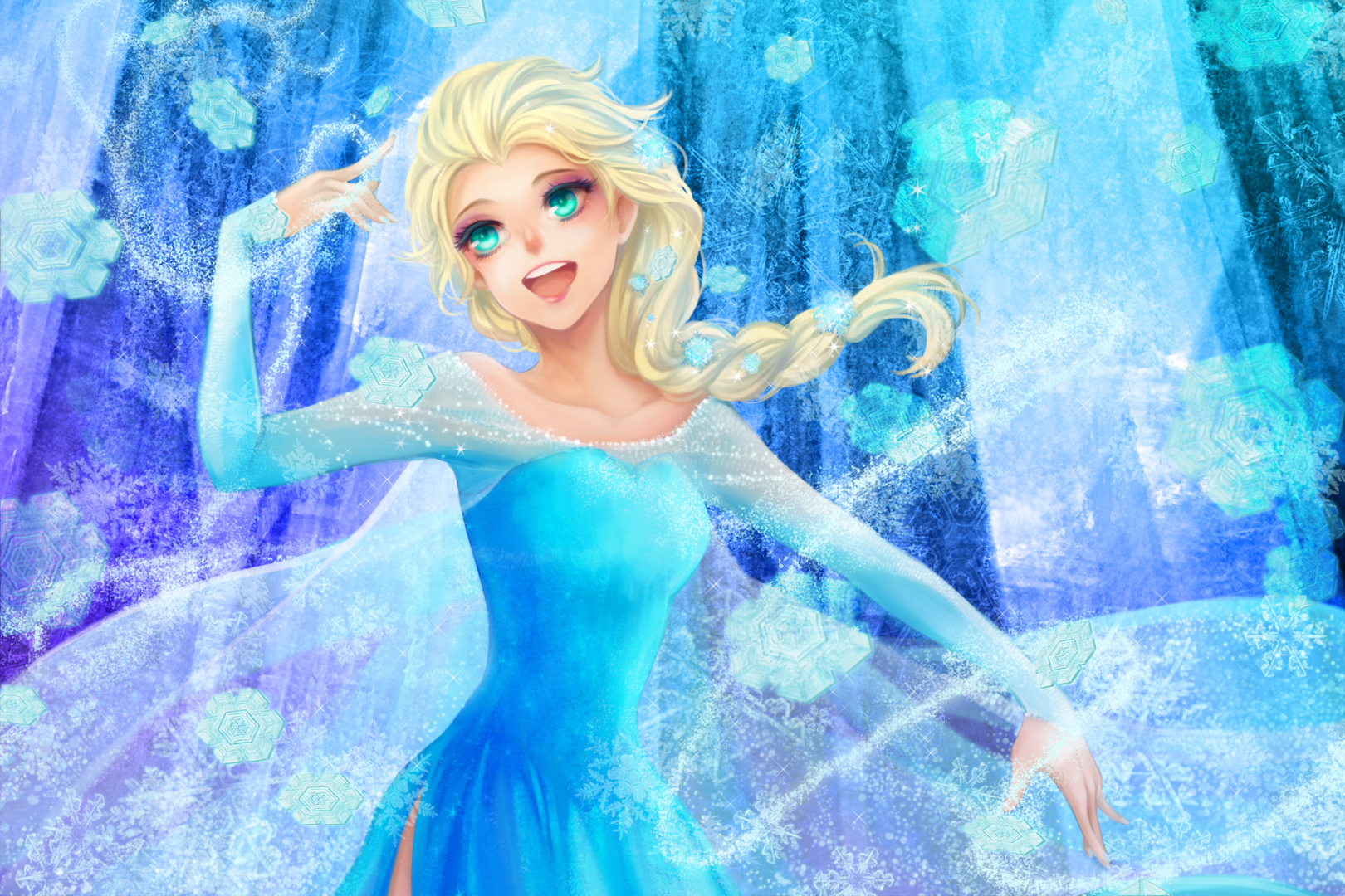 Wallpapers Cartoons La Reine des Neiges 