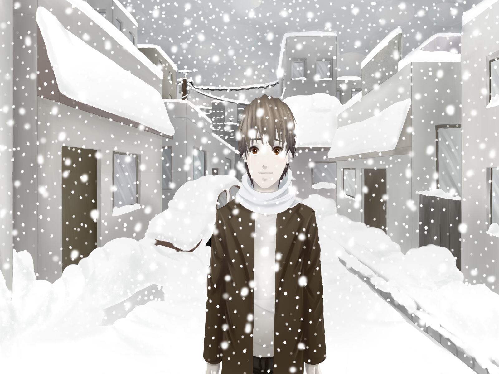 Fonds d'cran Art - Numrique Manga winter'sday