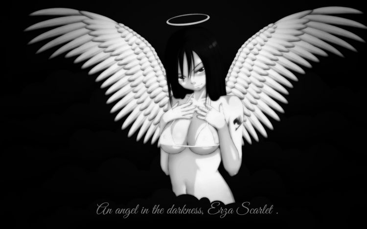 Fonds d'cran Manga Fairy Tail Erza Scarlet - An angel in the darkness