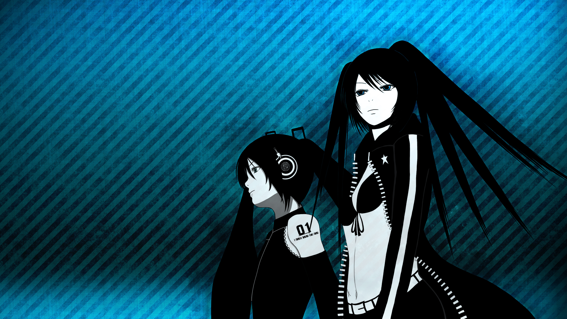 Fonds d'cran Manga Black Rock Shooter Black Rock Shooter