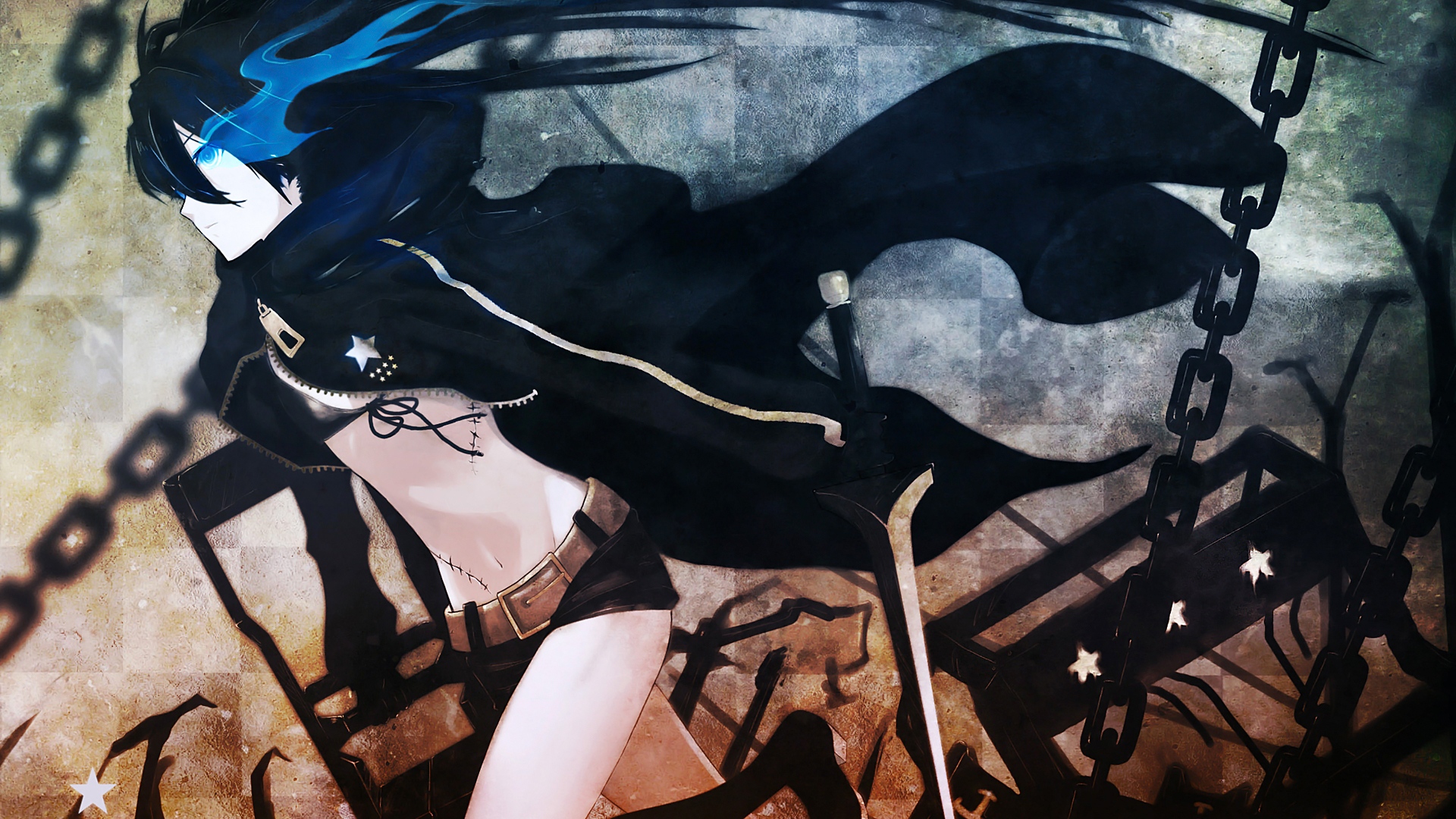 Fonds d'cran Manga Black Rock Shooter Black Rock Shooter