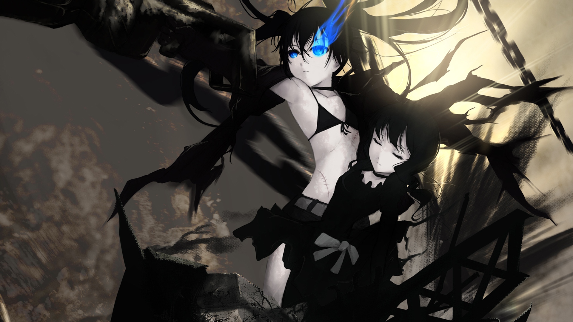 Fonds d'cran Manga Black Rock Shooter Black Rock Shooter