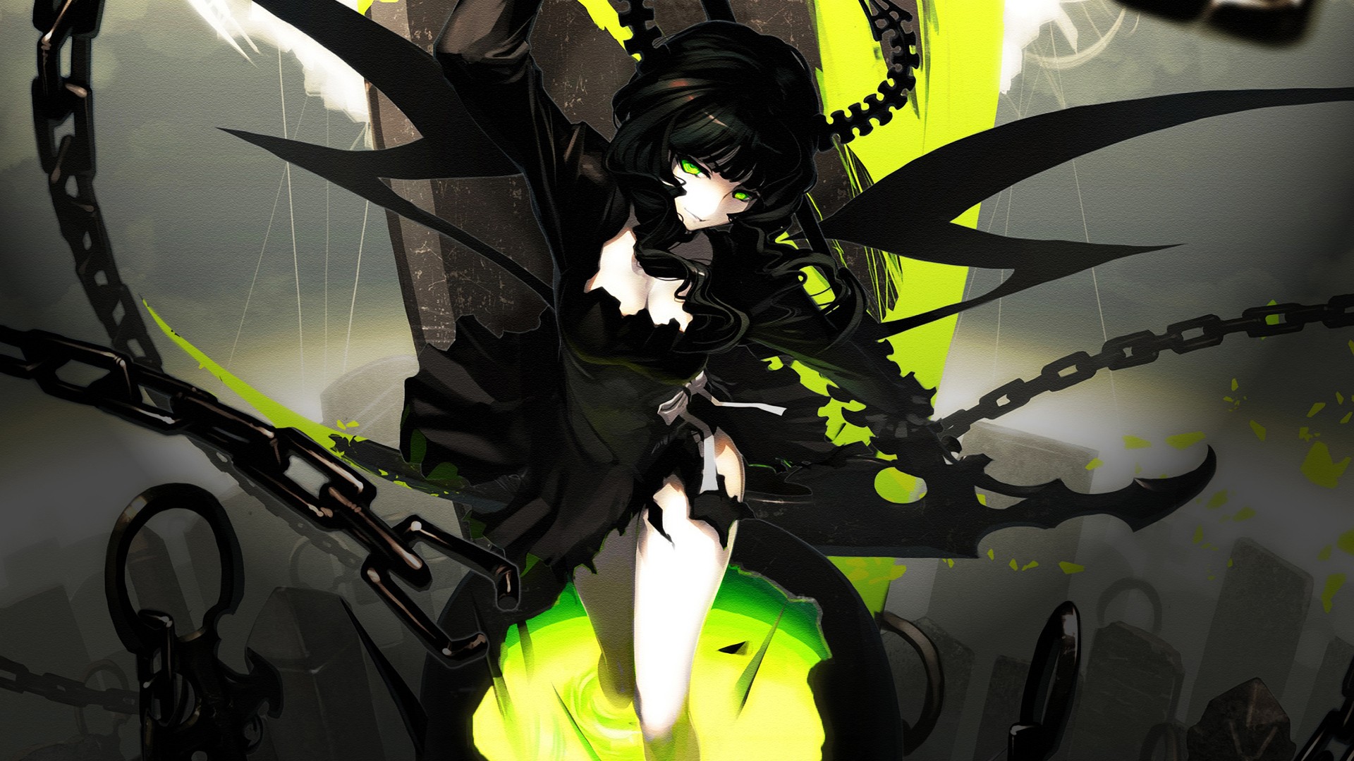 Fonds d'cran Manga Black Rock Shooter Black Rock Shooter