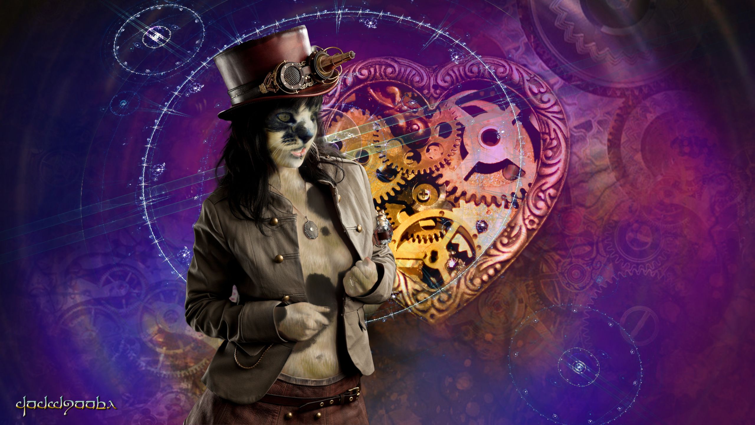 Wallpapers Fantasy and Science Fiction Steampunk Kate The Steampunk Cat