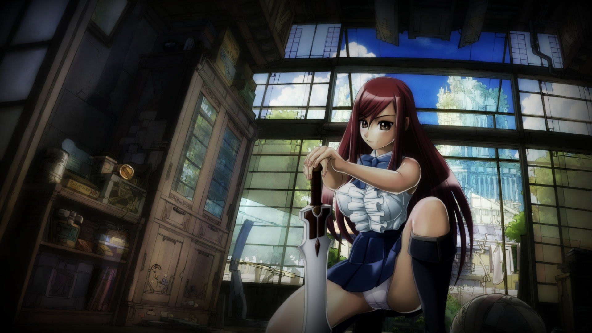 Wallpapers Manga Fairy Tail Erza Scarlet - Sexy Pantie (Culotte Sexy)