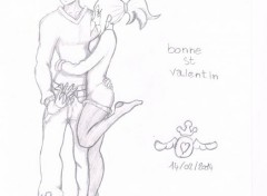  Art - Crayon bonne st valentin