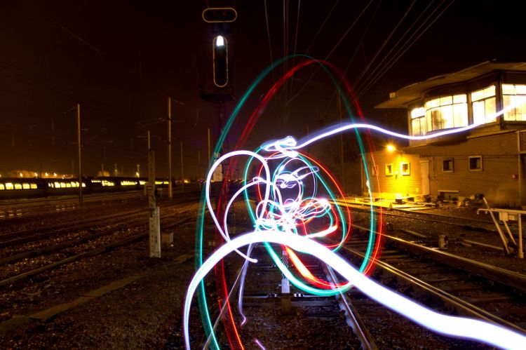 Fonds d'cran Art - Numrique Light Painting Luciole