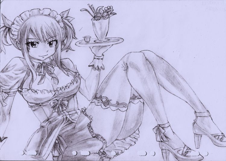 Fonds d'cran Art - Crayon Manga - Fairy Tail MAID MAID 