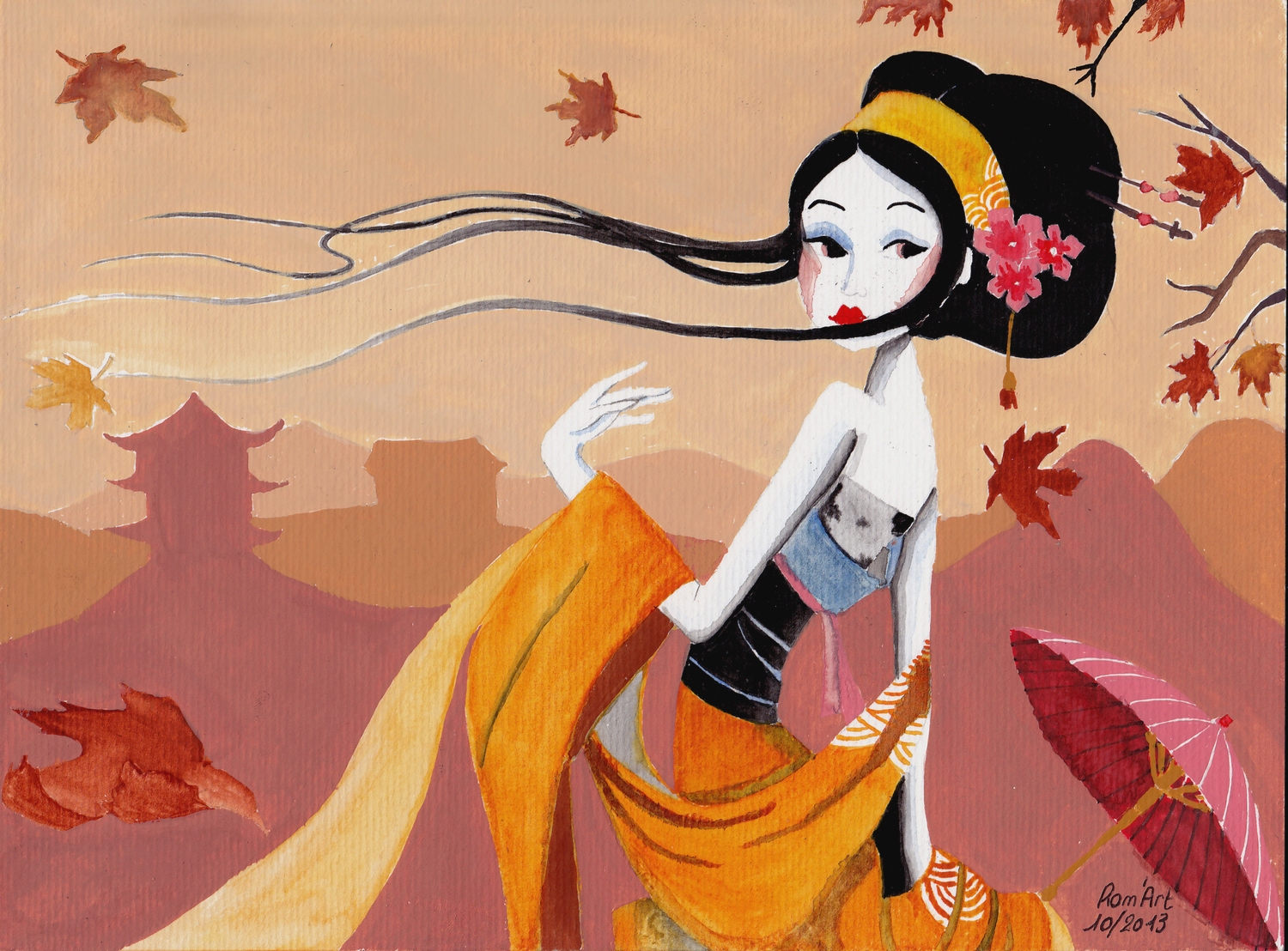 Wallpapers Art - Painting Women - Femininity 