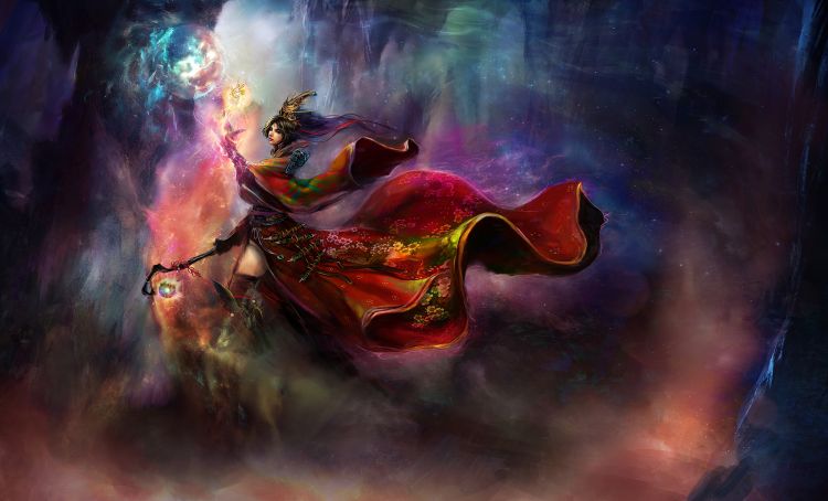 Fonds d'cran Fantasy et Science Fiction Mages - Sorcires Wallpaper N371504