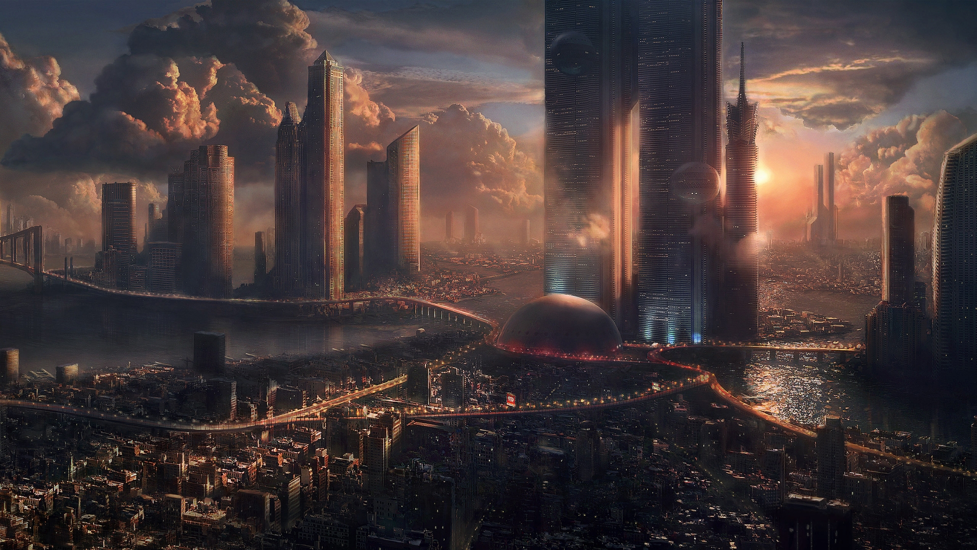 Wallpapers Fantasy and Science Fiction Futuristic Landscapes 