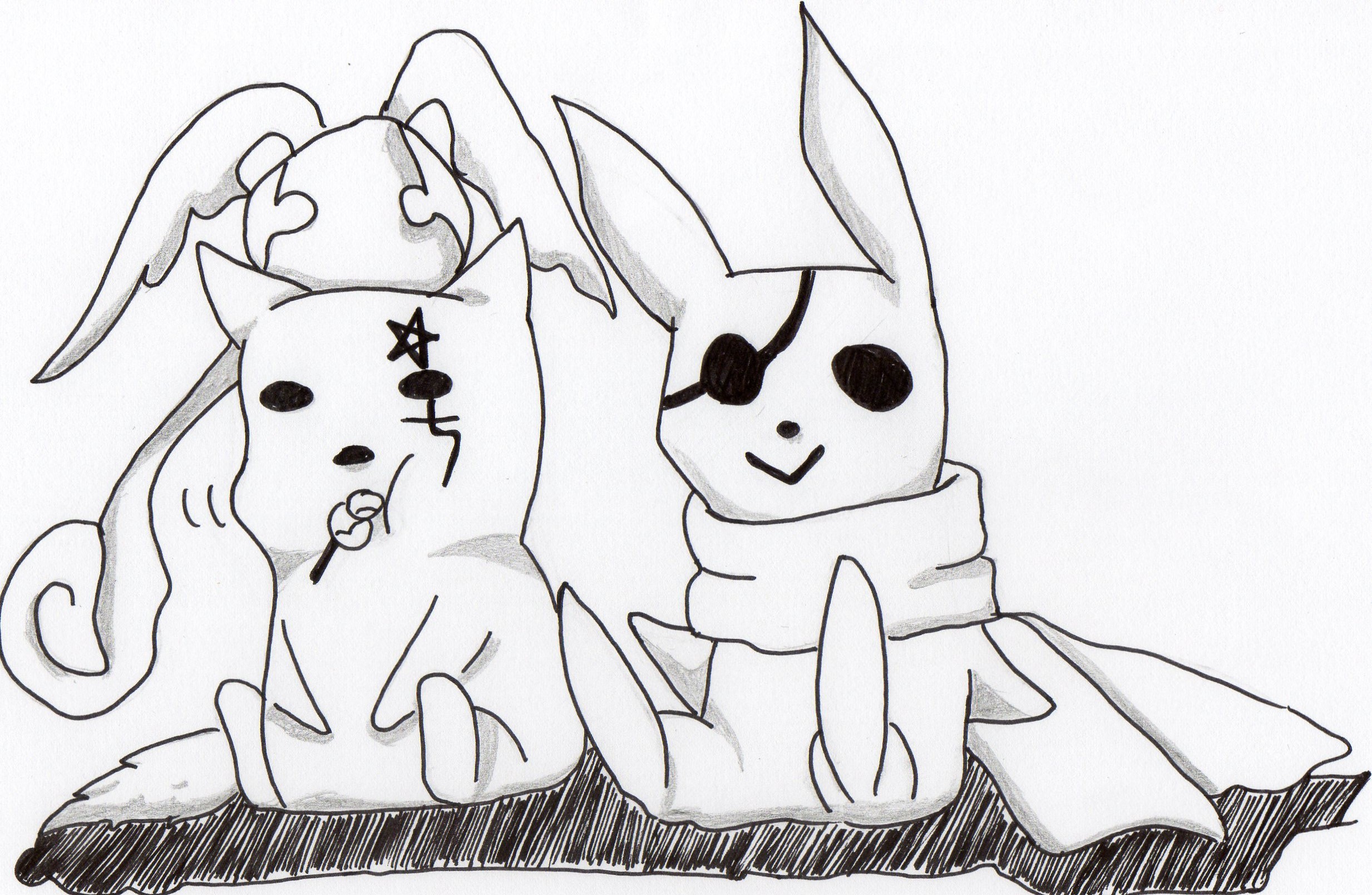 Fonds d'cran Art - Crayon Manga - Pokmon 