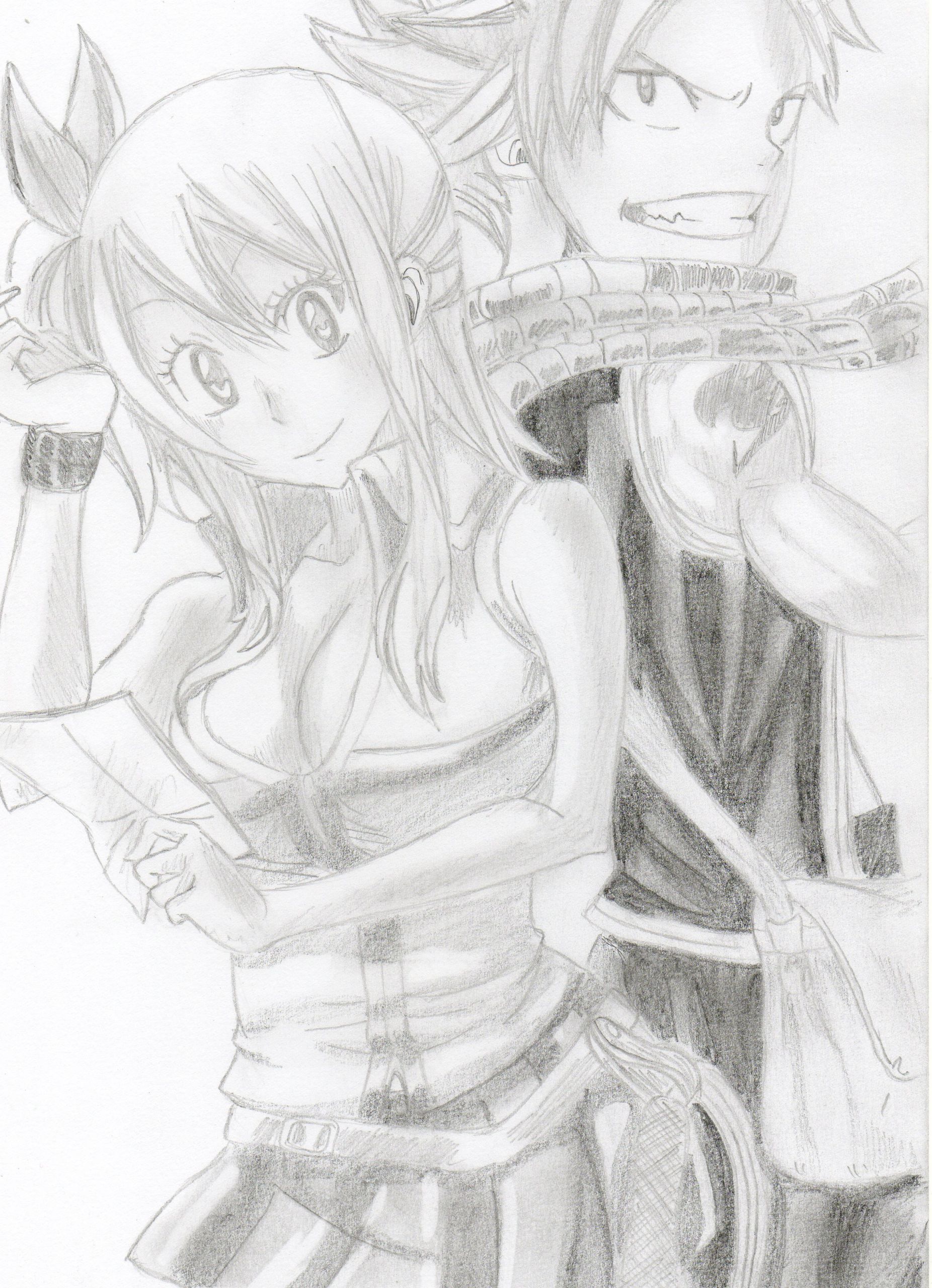 Fonds d'cran Art - Crayon Manga - Fairy Tail 