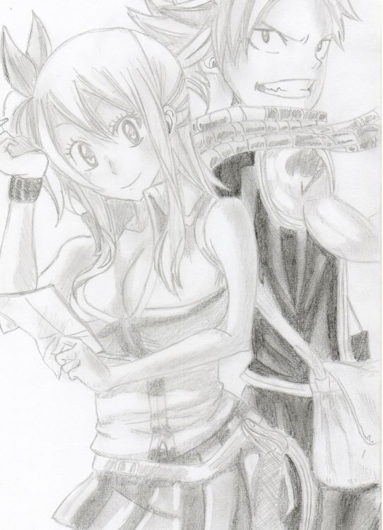 Fonds d'cran Art - Crayon Manga - Fairy Tail Wallpaper N374441