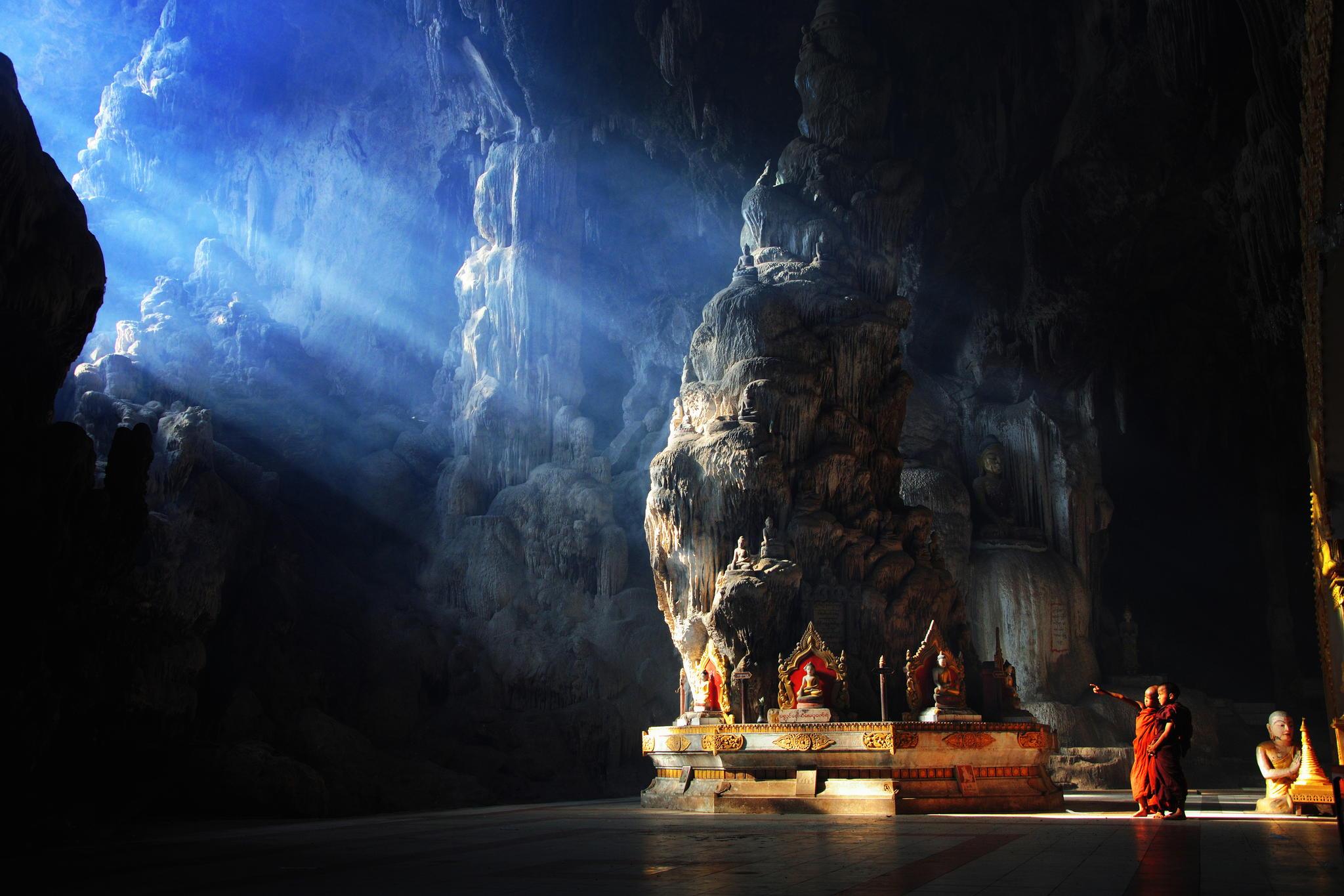 Fonds d'cran Voyages : Asie Birmanie temple bouddhiste de Myanmar