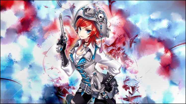 Fonds d'cran Manga Divers - Filles Pirate