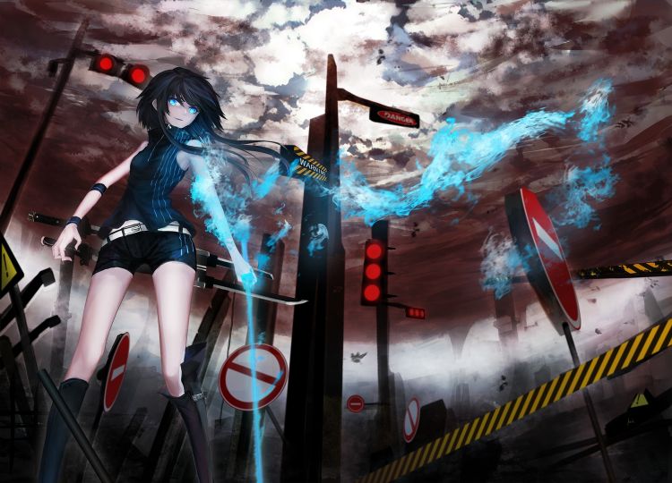 Fonds d'cran Manga Black Rock Shooter Wallpaper N375533