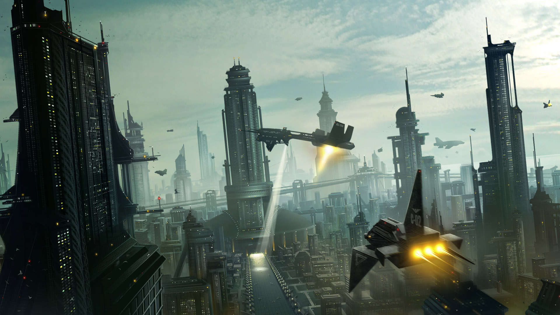 Wallpapers Fantasy and Science Fiction Future cities 