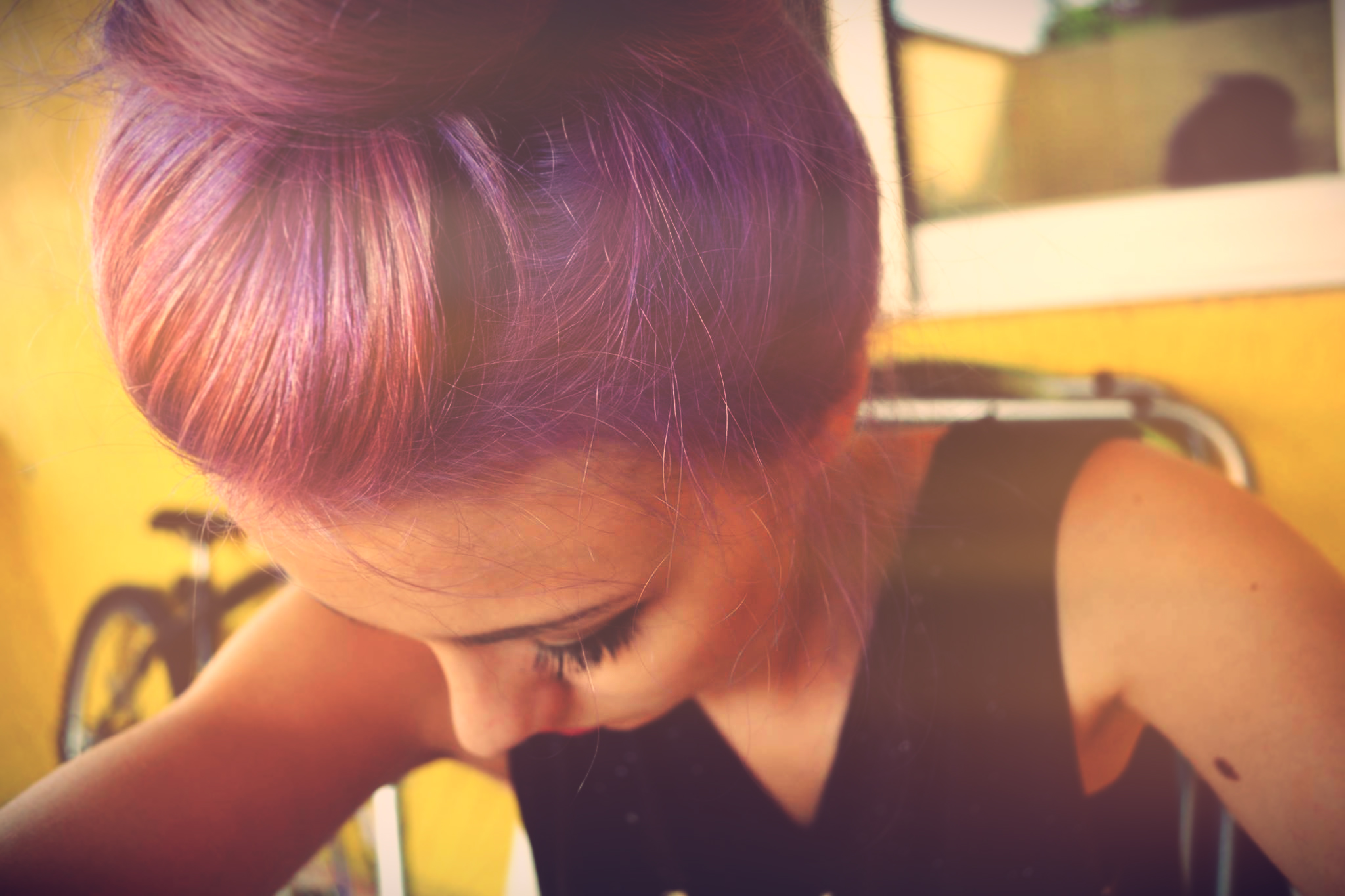 Wallpapers People - Events Women - Femininity Purple Hairs