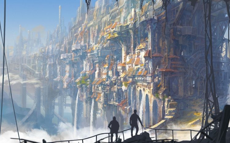 Fonds d'cran Fantasy et Science Fiction Villes futuristes Wallpaper N375553