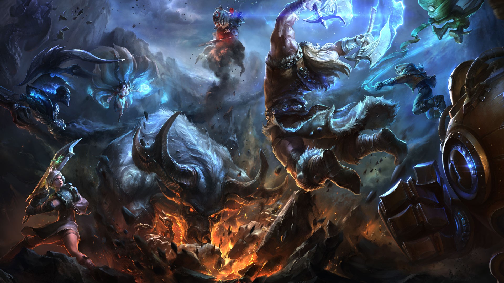 Fonds d'cran Jeux Vido League of Legends - Clash of Fates 